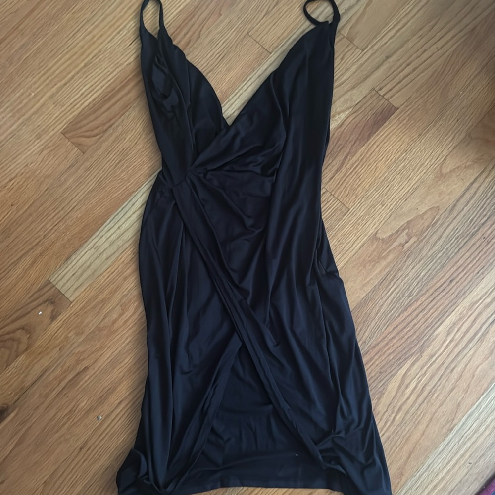 SHEIN large black mini dress